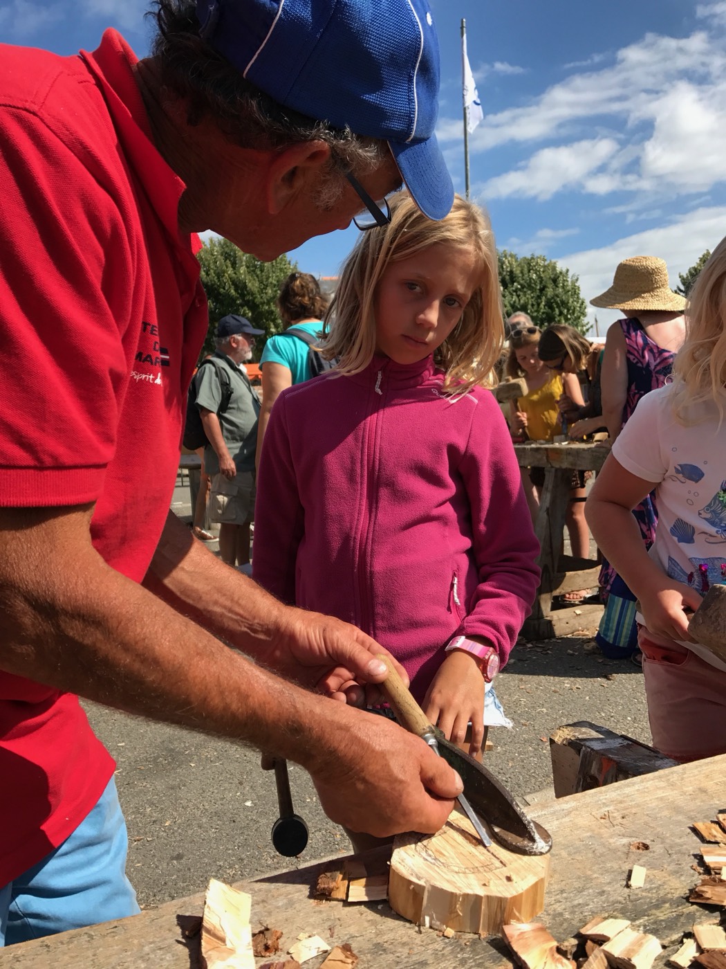 Wood carving at the Regatta of Ancient Boats