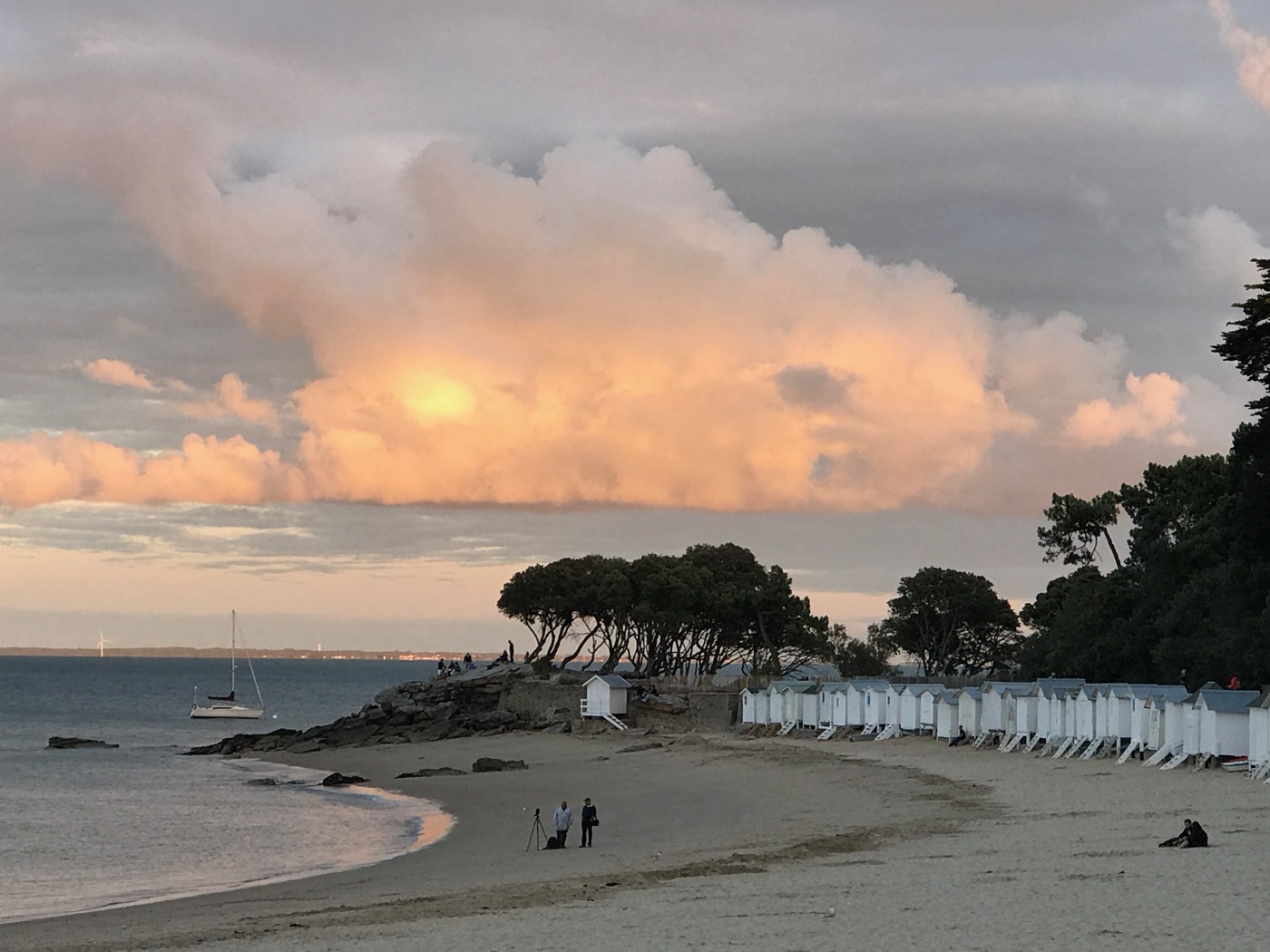 Plages des Dames at sunset