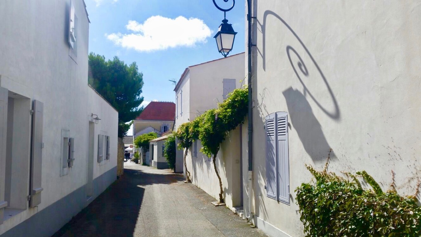 The five-minute walk into town